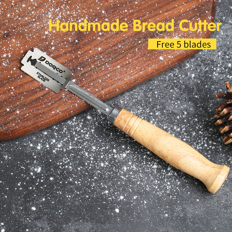 Kalaien bread Lame bread scoring Knife stainless STEEL with 5 Blades bread Bakers Lame slashing TOOL