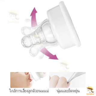 SWEETYBAYI จุกหลอก จุกนมซิลิโคน แบบปากแคบ จุกดูดนม ปลอดสาร BPA ขนาด 3.7 ซม
