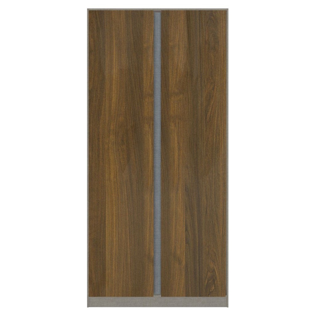 SB Design Square ตู้เสื้อผ้า แขวนบน-ล่าง OP-B ขนาด 100 ซม. รุ่น Blox สีไม้เข้ม (100x59x210 ซม.)  แบรนด์ KONCEPT FURNITUR