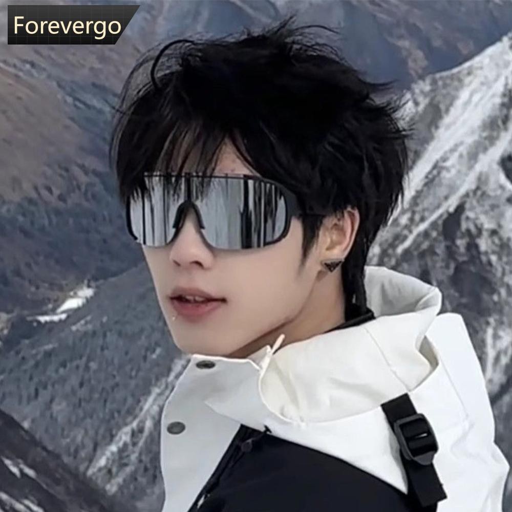 Forevergo UV400 กรอบขนาดใหญ่แว่นตากันแดดบังแดดกลางแจ้งขี่จักรยานเล่นสกีWindproofกันฝุ่นแว่นตากีฬาW8Z4