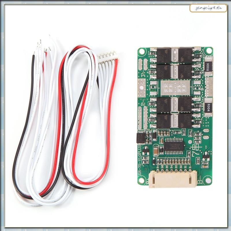 [ZBM] 7s 24V 18A แบตเตอรี่ลิเธียม 18650 แบตเตอรี่ชาร์จป้องกัน PCB PCM พอร์ตทั่วไปสําหรับเครื่องมือไฟ