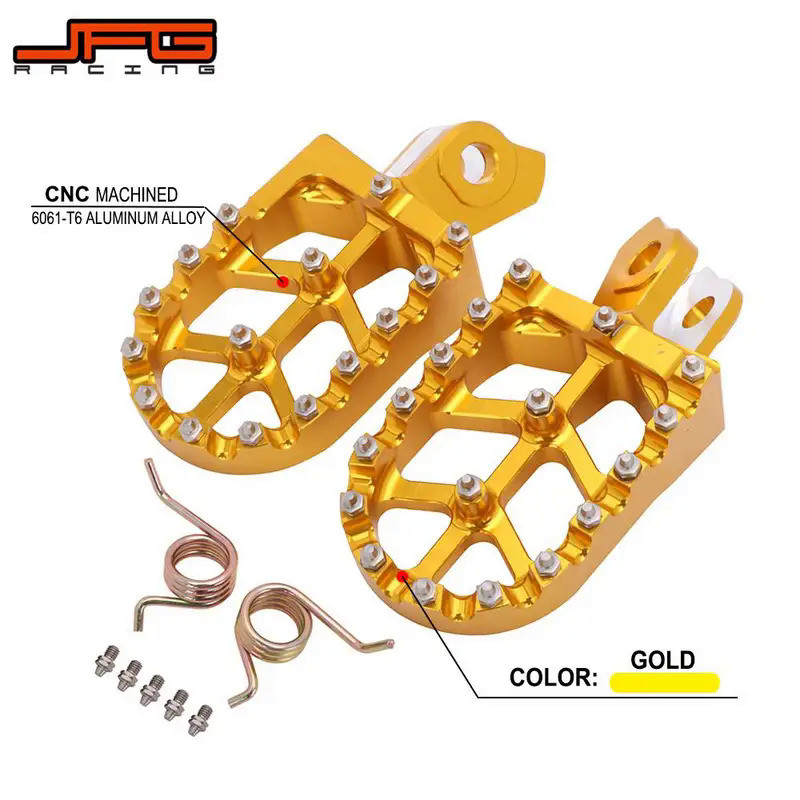 MoMotorcycle Footpeg Foot Pegs Rests Pedal For Suzuki RMZ250 RMZ450 RMX450Z RM-Z RMZ 250 450 RMX 450