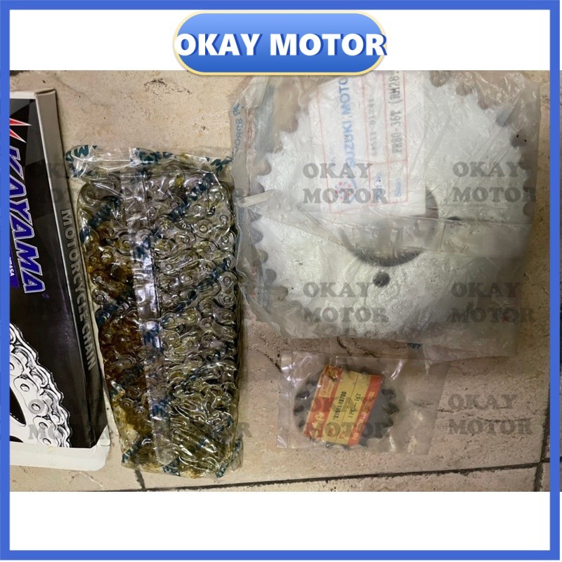 SPROCKET SET SUZUKI RV50 K50 FR50 FR80 420 16T 36T + ชุดโซ่