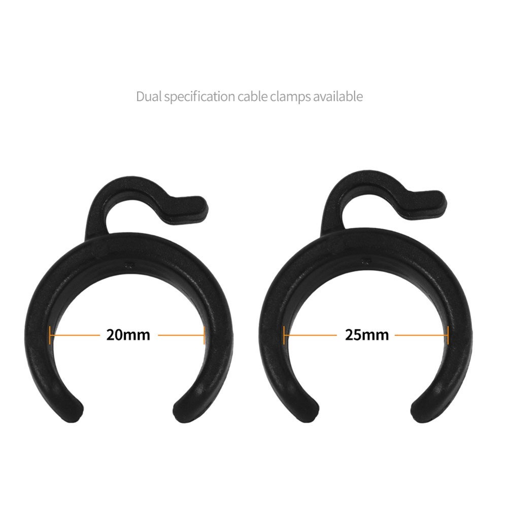 10pcs คลิปสายไมค์พลาสติกขาตั้งแคลมป์สายสําหรับสมาร์ทโฟนสายเคเบิล Clamps