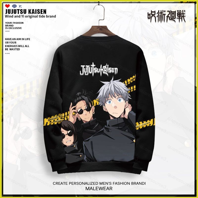 Sq3 Jujutsu Kaisen อะนิเมะ Hoodie แขนยาว Unisex คอสเพลย์ Ato Suguru Satoru เสื้อกันหนาวแฟชั่น Pullover Oversize