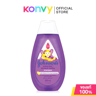 Johnsons Kids Shampoo จอห์นสัน แชมพูสำหรับเด็ก 200ml (Soft & Smooth/Shiny Drops/Clean & Fresh/Strong & Healthy/Milk)