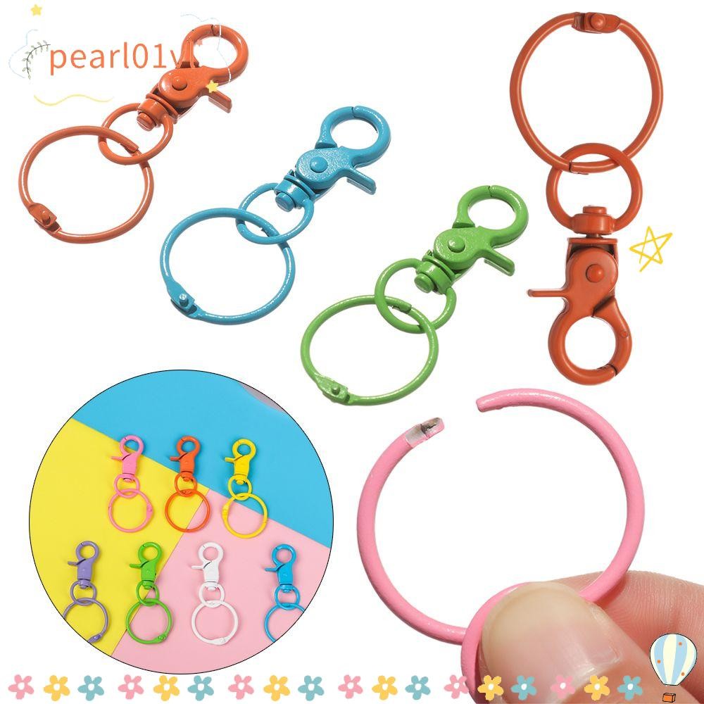 Pearl01 Lobster Clasp ฮาร์ดแวร์ DIY KeyChain ตะขอแหวนแยก