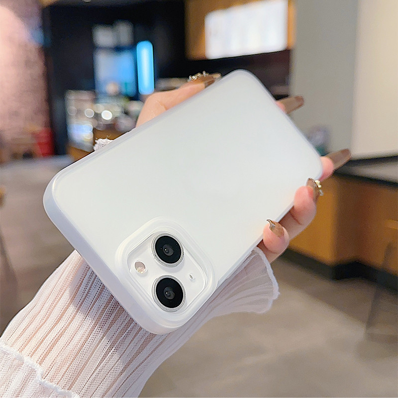 COD-ในไทย🔥เคสแฟชั่น สําหรับ iPhone 7 8 X 11 12 13 14 15 TPU เคสโทรศัพท์ฝ้า กันกระแทก Unisex - รูปที่ 4