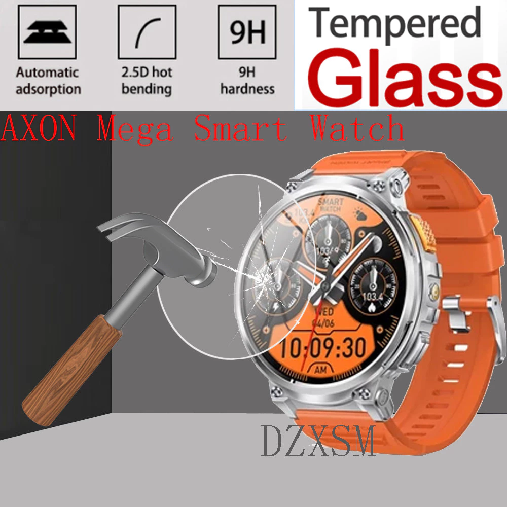 สําหรับ AXON Mega Pro Smart watch กระจกนิรภัย Smart watch Glass Screen Protector 9H 2.5D ฟิล์ม