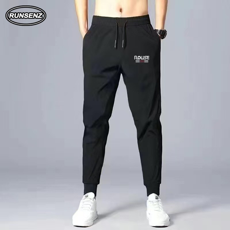 M-8xl แฟชั่นเกาหลีสีดํา Jogger กางเกงผู้ชาย Plus ขนาดกางเกงขายาว Casual Slim Fit Sweatpants