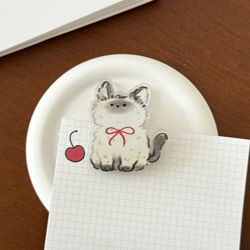 แมวคลิปปิดผนึกสาวหัวใจหน้าคลิปนักเรียนหางยาวคลิปเก็บคลิปปัสสาวะหมายเหตุคลิปอะคริลิการ์ตูนน่ารักสไตล์คลิป - รูปที่ 2