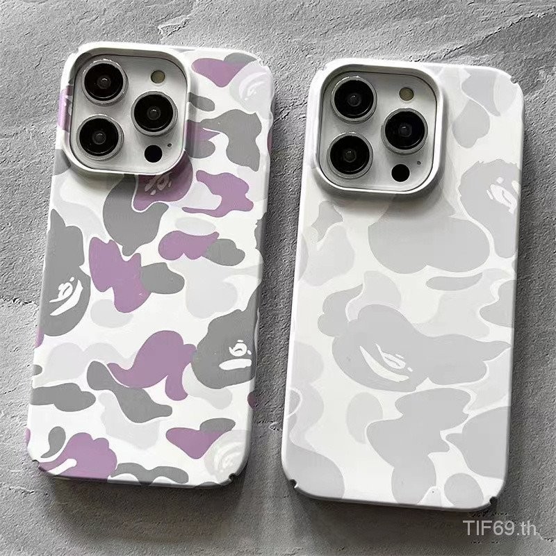 เคสโทรศัพท์ iPhone ลายพรางลายพรางใช้ได้กับ iPhone 16 13 12 13 11 PROMAX 16 13 14 12 15 Pro 11เคสโทรศัพท์ป้องกัน7/8PLUS เคสแข็งป้องกัน xsmax XR XS ทนทาน x0za