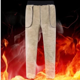 MANSTR M-5XL ฤดูหนาวซับขนสัตว์หนากางเกงกลางแจ้ง หลวมสบายๆความร้อน Sweatpants กางเกงสีดําสีเทา กางเกงสแลค