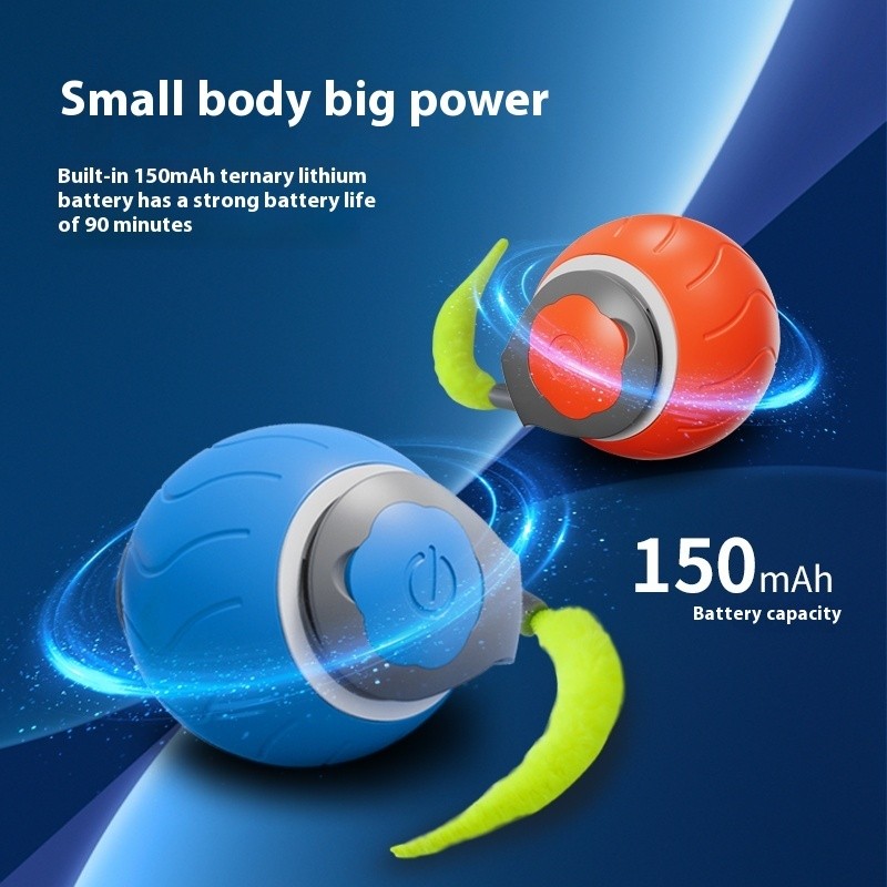 รุ่น2 ของเล่นแมวโต้ตอบ Ball ลูกบอลกลิ้งไฟฟ้าอัตโนมัติของเล่นสําหรับแมว/คิตตี้สัตว์เลี้ยงสมาร์ทชาเซอร์อัตโนมัติ USB ชาร์จ