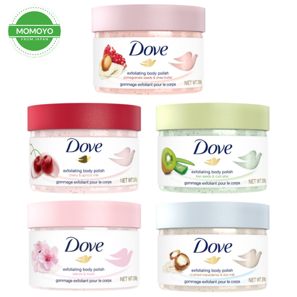 Dove Japan Direct Shipping Ice Cream Texture Body Scrub Various Scents