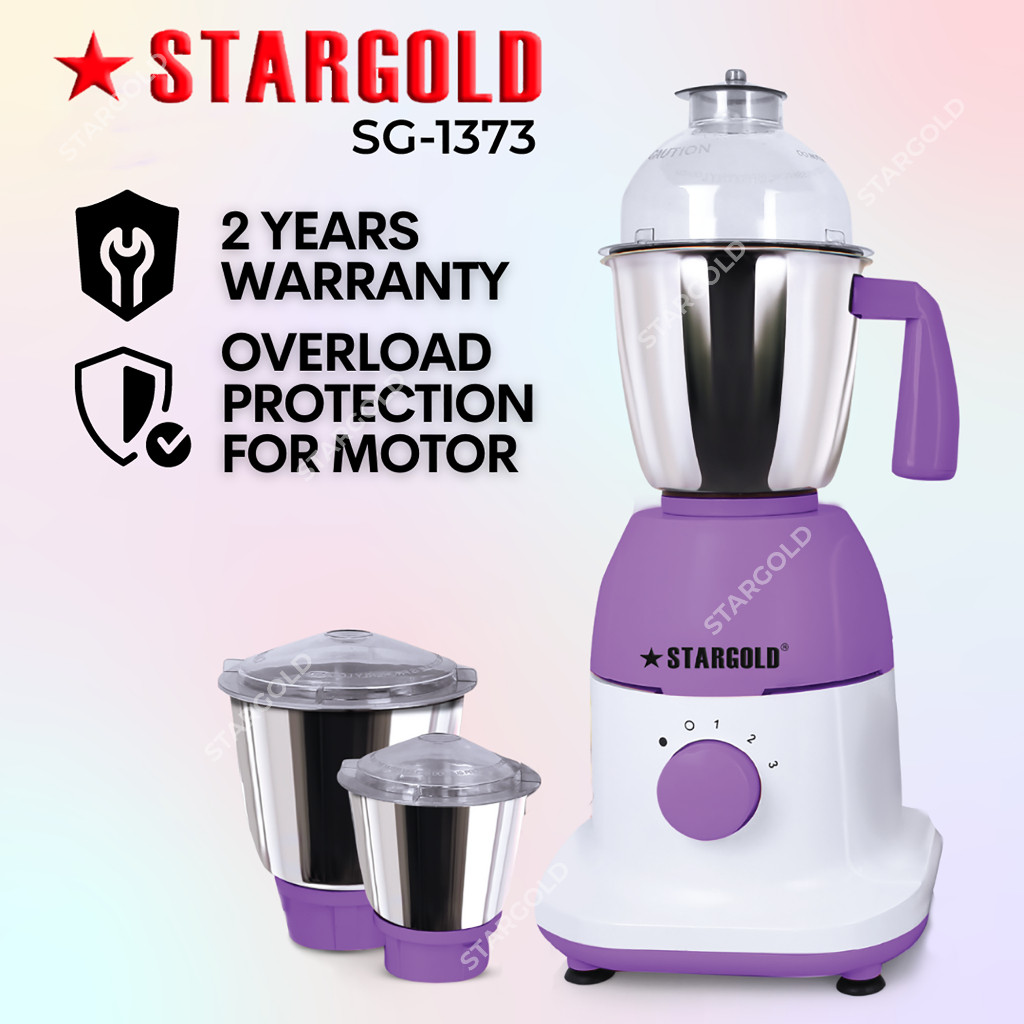 STARGOLD SG-1373   3-In-1 Mixer Grinder  Stainless Steel Blender