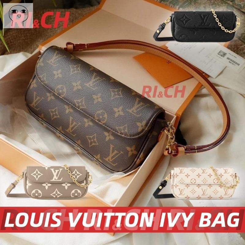 สินค้าขายดี #Rich ราคาถูกที่สุดใน Shopee แท้Louis Vuitton IVY Wallet on Chain Bag!! กระเป๋าสตางค์สาย