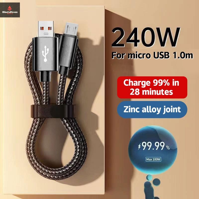 Cod 3 เมตรสายเคเบิลข้อมูล 240w 6A Fast Charging Data Cable ทนทาน Multi-โทรศัพท์มือถือเข้ากันได้การเดินทางเพื่อธุรกิจสําหรับ Huawei Xiaomi Oppo Iphone ใหม่
