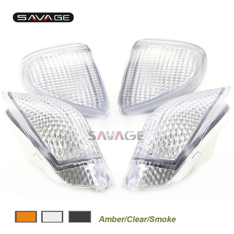 Mo  Acrylic Motorbike Motorcycle Indicators Front Rear Tail LED Turn Signal Light Cover For KAWASAKI