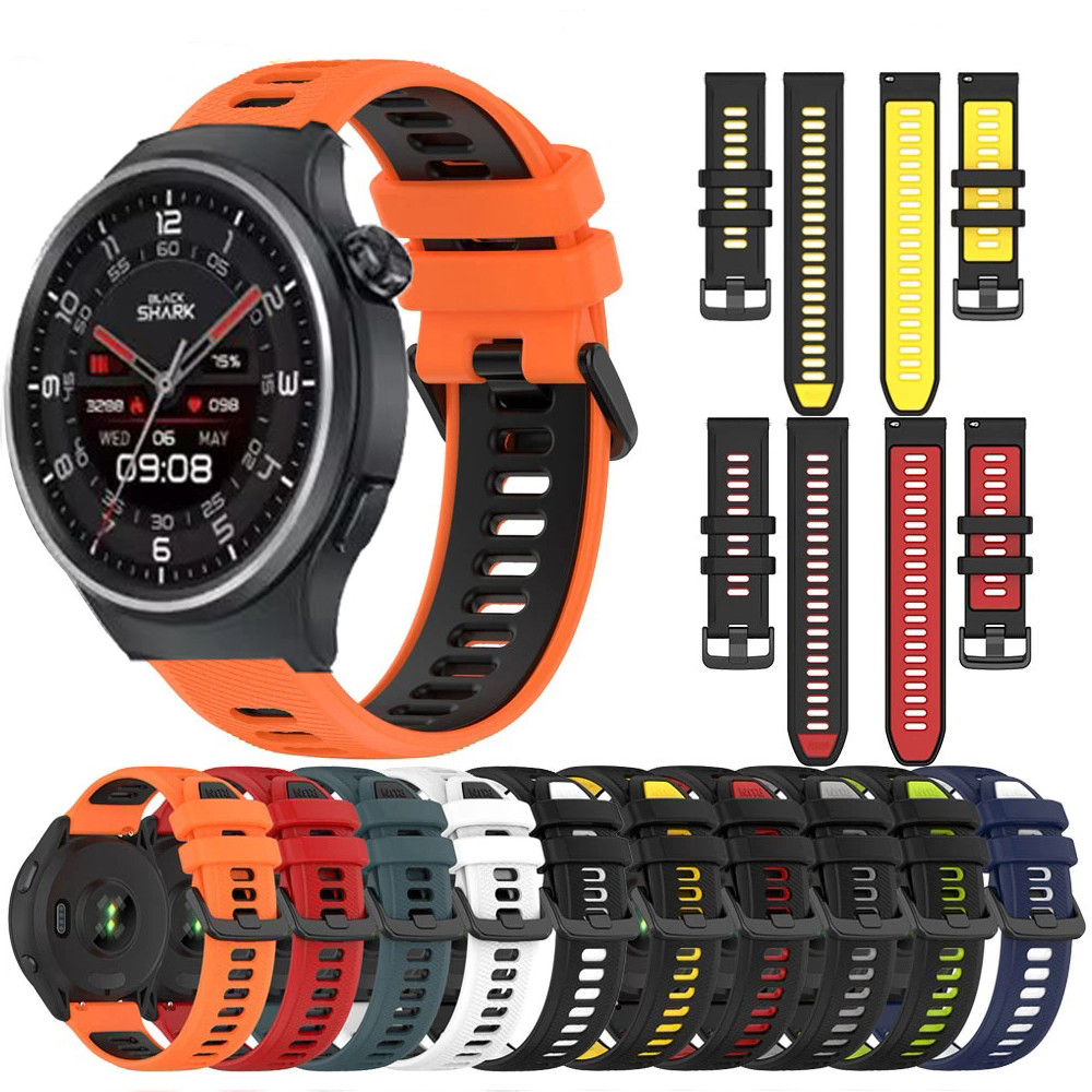 สายซิลิโคนกีฬาสําหรับ Black Shark A3 สมาร์ทนาฬิกา Quick 22 มม.สายรัดข้อมือสําหรับ Black Shark A3 Accessorie