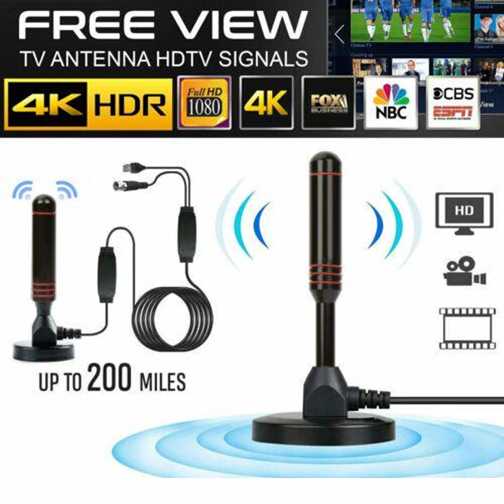 HDTV UHF Digital Indoor Antenna Aerial My free view Antenna DVBT2 MYTV tv antenna indoor with Booste