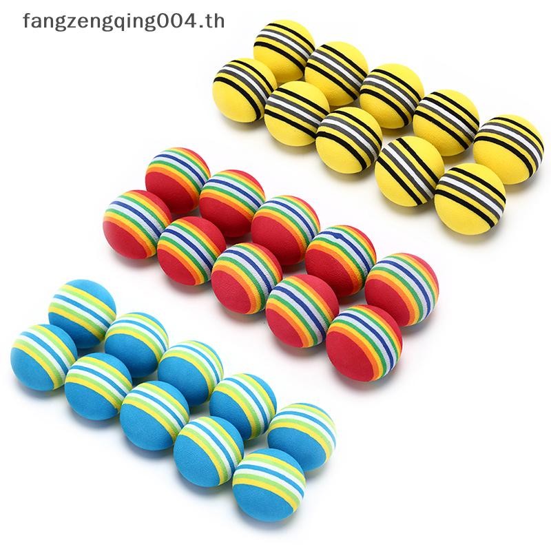 F4th 10 ชิ้น Rain Stripe โฟมฟองน้ําลูกกอล์ฟ Swing Practice Training Aids f4th