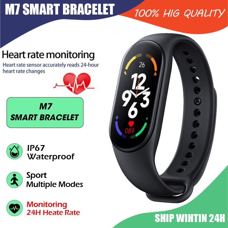 M7 Smart Band Fitness Bracelet Watches Women Men's Watch Blood Pressure Monitor Spor
