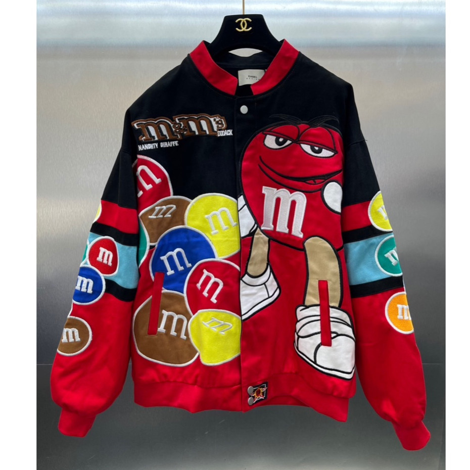 ♥ เช็คสินค้าก่อนสั่ง M&M  VINTAGE JACKET  แจ็คเก็ต ผ้าแคนวาส ปักลาย NASCAR M&M สวย สปอร์ต