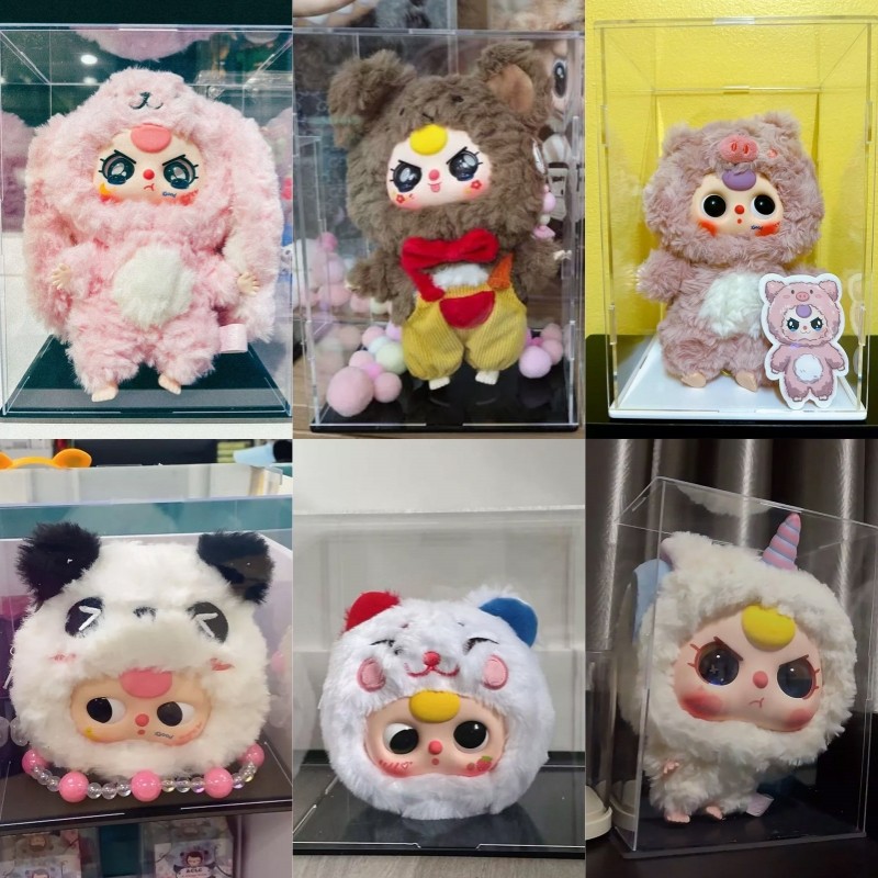 ตู้โมเดล กล่องใส่ popmart Baby three kimmon labubu กล่องอะคริลิคใส กล่องโชว์โมเดล กันฝุ่นกันความชื้น