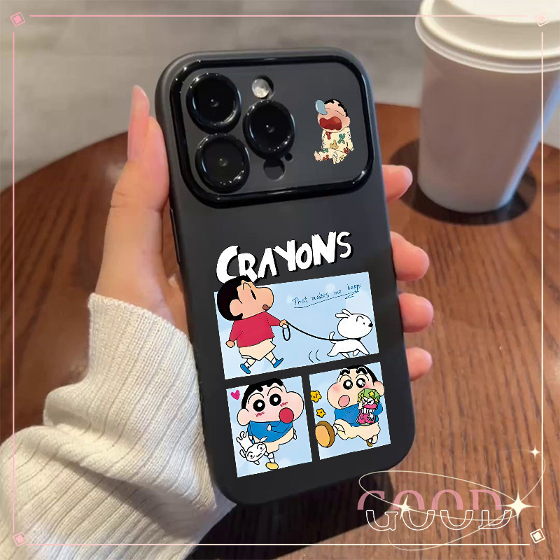 GOOD ส่งจากไทย ซิลิโคน เคสไอโฟน กันกระแทก เคสกันกระแทก สําหรับ11 12 13 14 15PRO MAX 7Plus XS/R XSMax Crayon Shin-chan