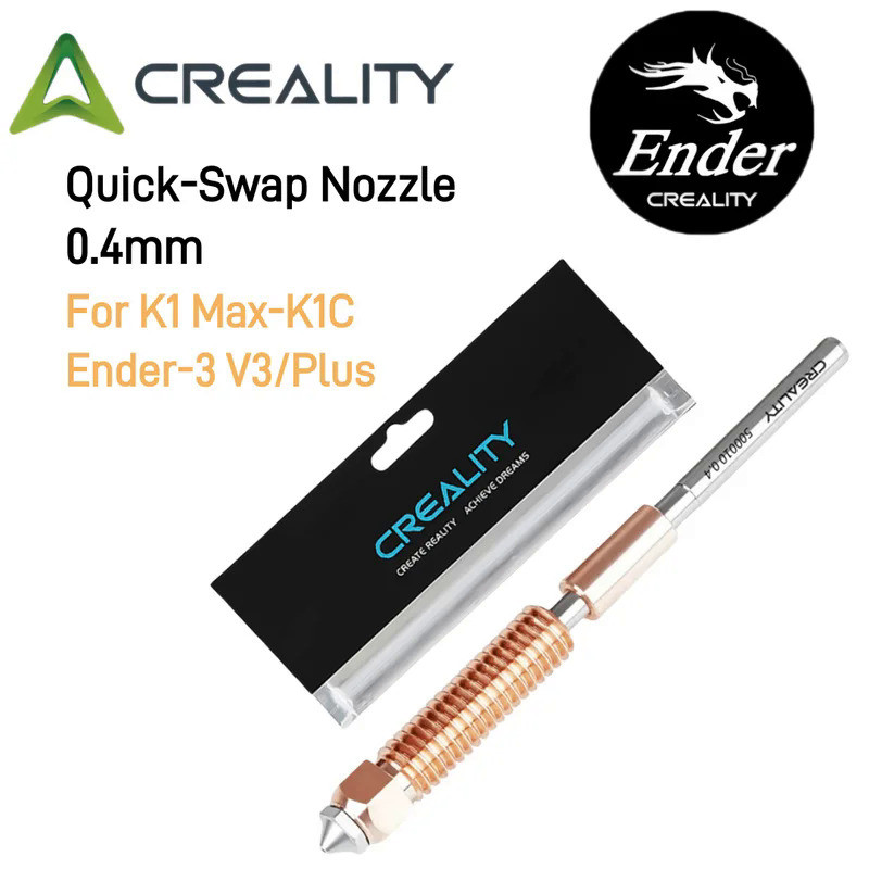 Creality K1C Nozzle Unicorn Quick Swap Nozzle Kit High Flow All-metal Integrated Tri-metal Nozzle fo
