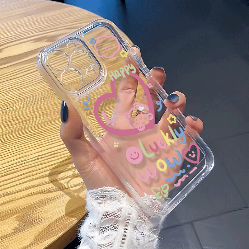 SUN เคสโทรศัพท์ เคสไอโฟน แบบนิ่ม สำหรับรุ่น 15 14 13 13PRO 13PROMAX 12 Pro Max 11 8plus 7plus 7 XR X XS Max SE 11Pro