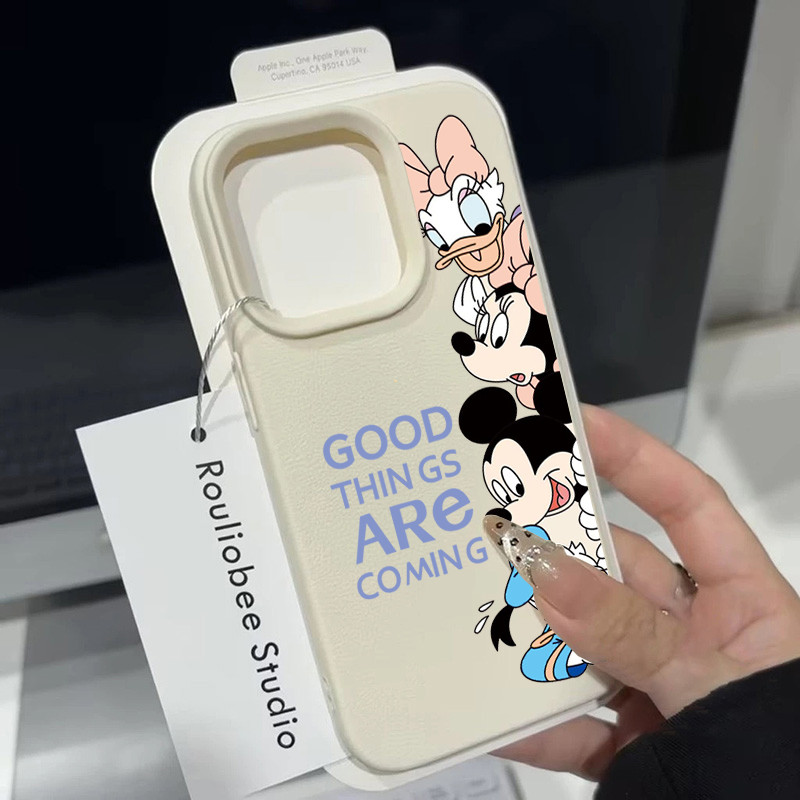 ความรักสีiPhone 15 14 13เคไอโฟน11 12 ProMax 7 8Plus X XSMax XRโชคดีเคสโทรศัพท์มือถืออะคริลิคใสกันกระแท