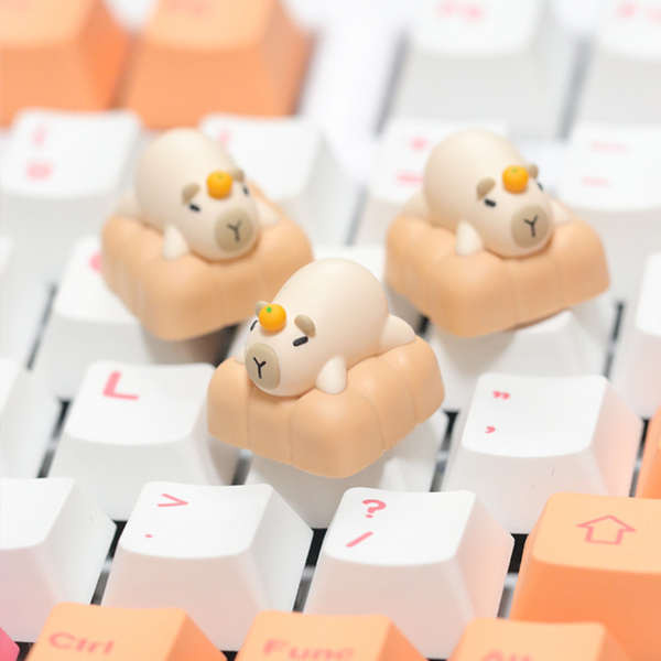 คีย์แคปใส keycap ใส Bean Maverick อุปกรณ์ต่อพ่วง Cappibara Dolphin Keycaps บุคลิกภาพ Keycaps เรซิ่นศ