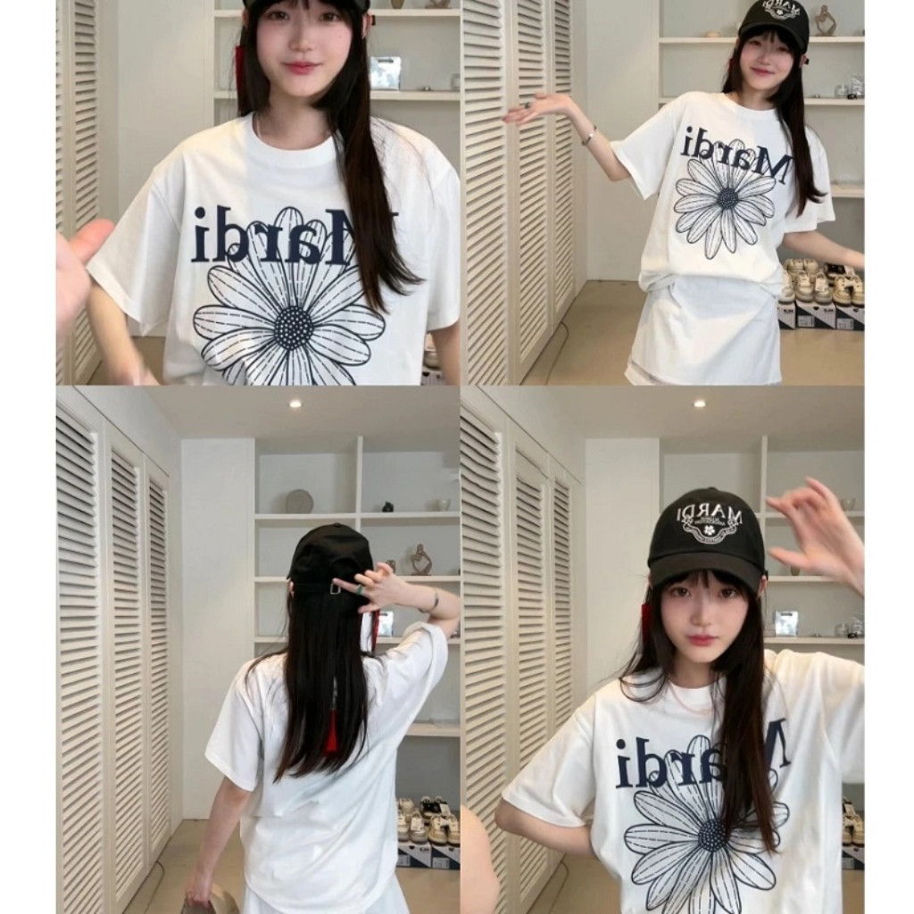 เสื้อยืดโอเวอร์ไซส์ ไซส์ใหญ่ มาร์ดิ OVERSIZE แฟชั่นเกาหลี ไซส์ S-XXXL