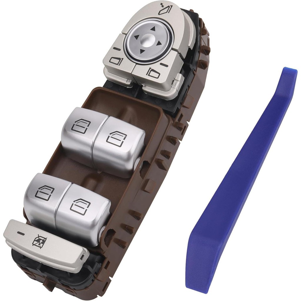 สวิตช์กระจก Master Power ด้านข้างคนขับด้านหน้าใช้งานร่วมกับ Mercedes-Benz C300, C350e, C43 AMG, C63 