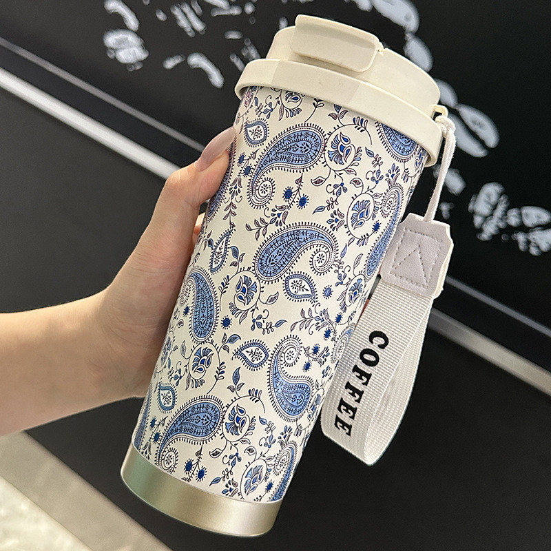 Ceramic Liner Thermos 316 Stainless Steel Thermos ถ้วยกาแฟมูลค่าสูง Handy Cup