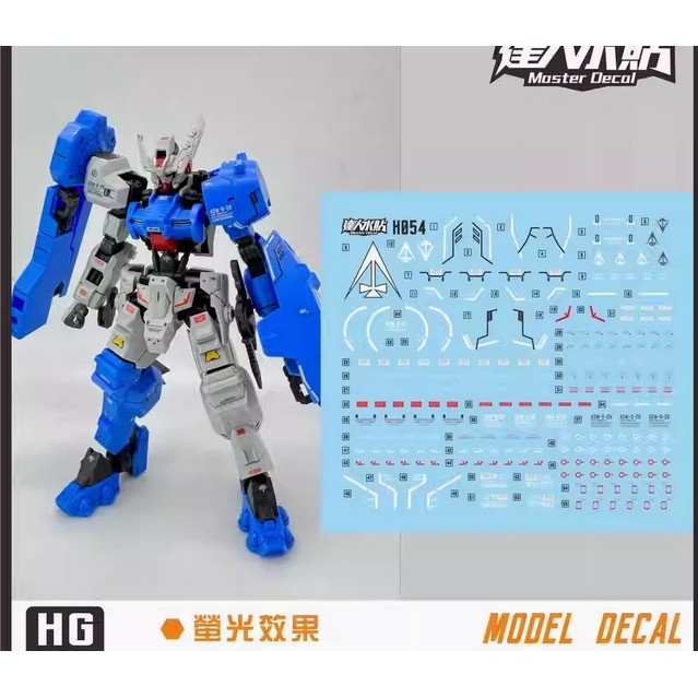 MASTER H054 HG 1/144 IBO Astaroth Rinascimento รูปลอกสไลด์น้ํา NO KITS