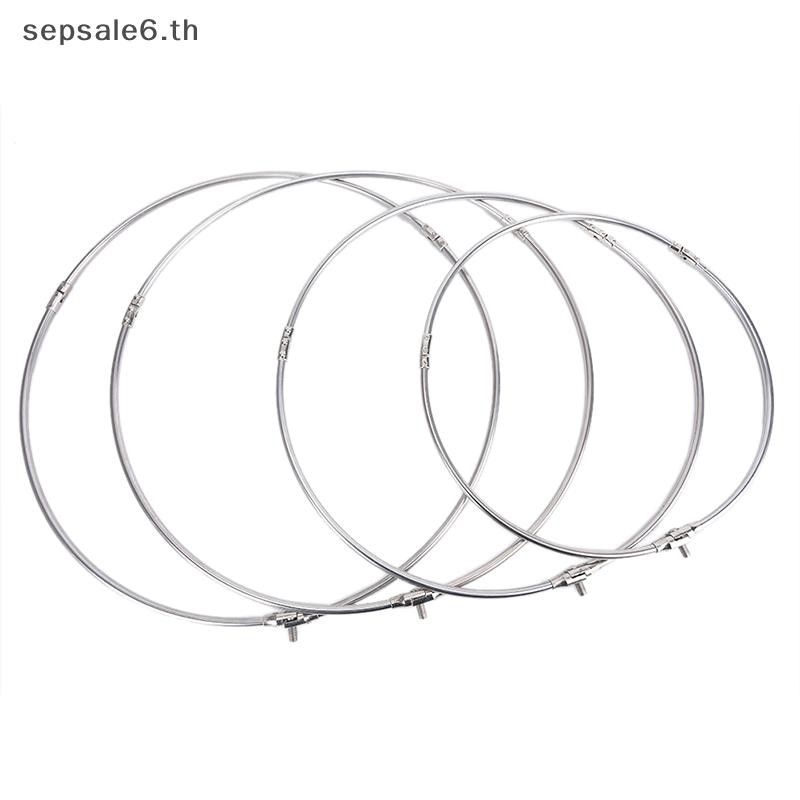 [S&T] สแตนเลสตกปลาพับสุทธิ Brail หัวรอบ Dipnet Tackle อุปกรณ์เสริม {th}