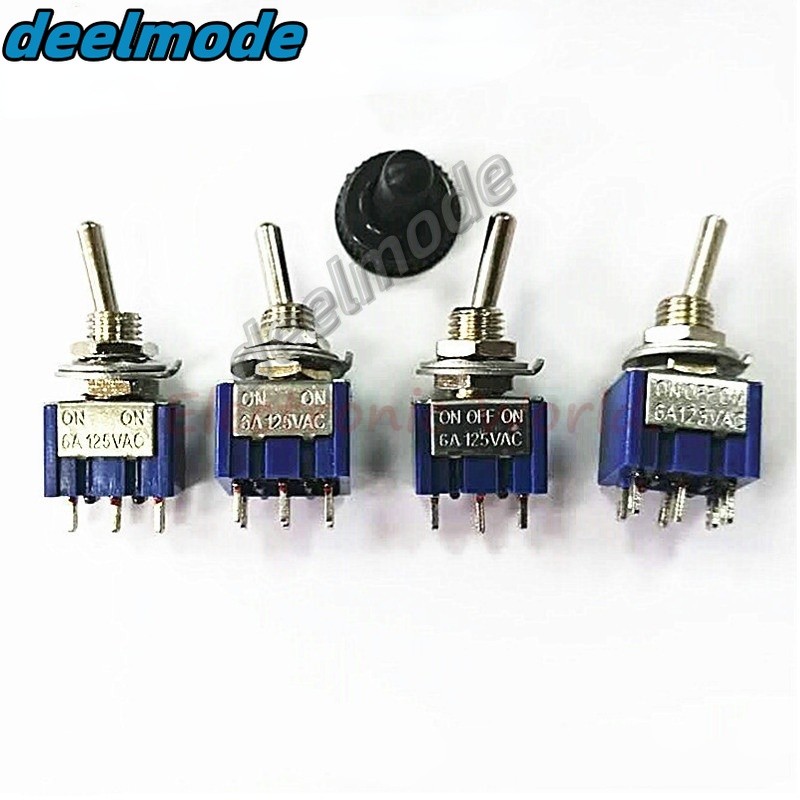 สวิตช์ปุ่ม MTS-102/103 MTS-202/203 3 Pins/6 Pins สวิตช์แขนโยกสอง/สามความเร็ว