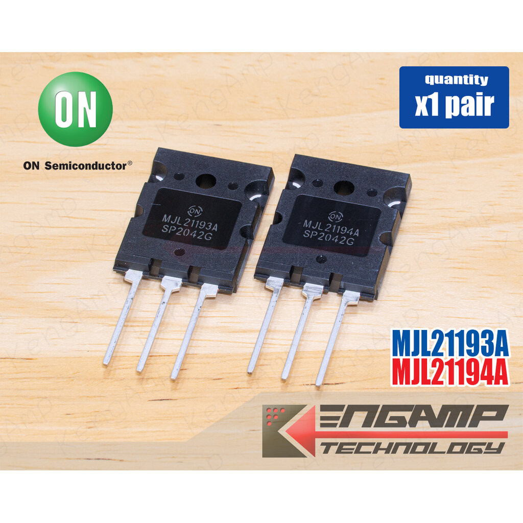(คู่) [TR] MJL21193A MJL21194A ONSEMI PNP NPN 16A 250V