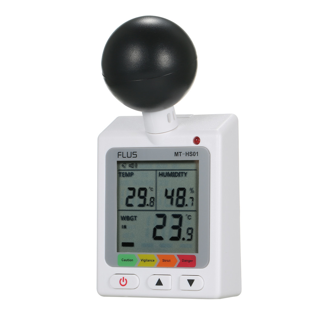 ใหม่--WBGT + Hi Heat Index Checker Stress Meter Air Globe เครื่องวัดความชื้นอุณหภูมิ
