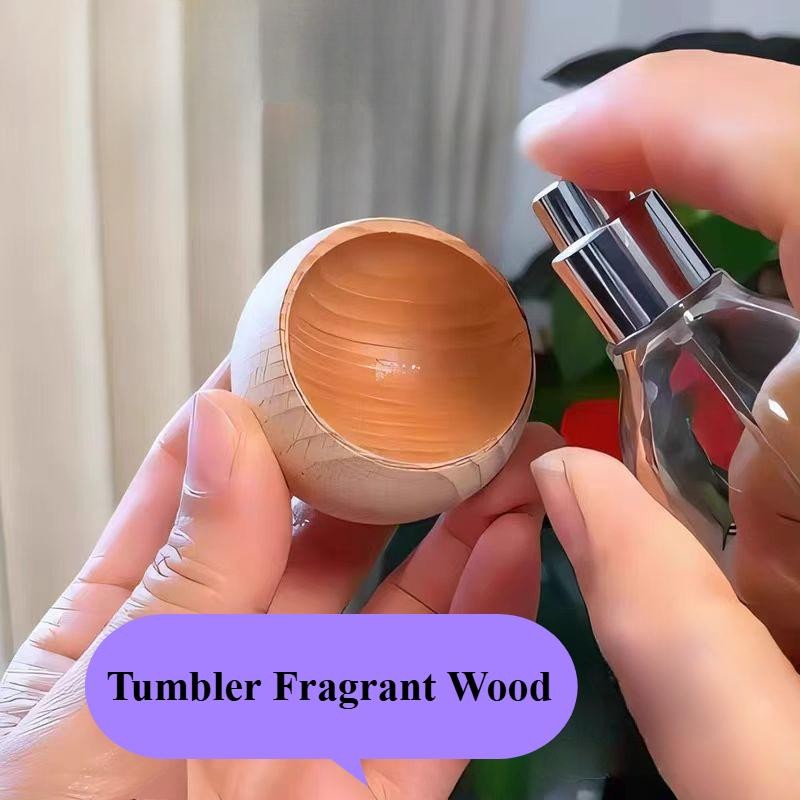 5 ชิ้นน้ํามันหอมระเหย Tumbler กลิ่นหอมไม้รถ Diffuser ตู้เสื้อผ้า Aroma Wood Home Fragrance