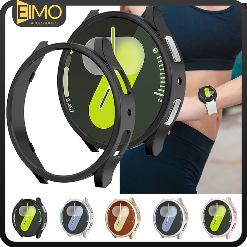 เคสป้องกัน PC แบบไม่มีฟิล์ม for Smartwatch Samsung Galaxy Watch 7 40 มม 44 มม ฟิล์มป้องกันหน้าจอกลวงกันชนอุปกรณ์เสริม