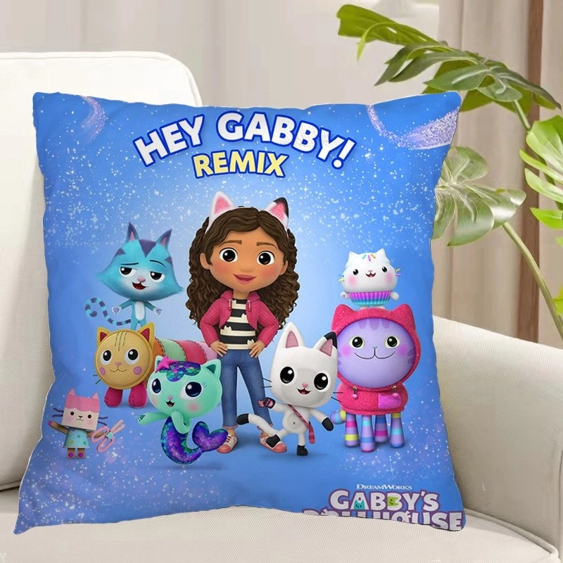 ปลอกหมอนลายแมว Gabby ขนาด 45x45 ซม thumbnail 4