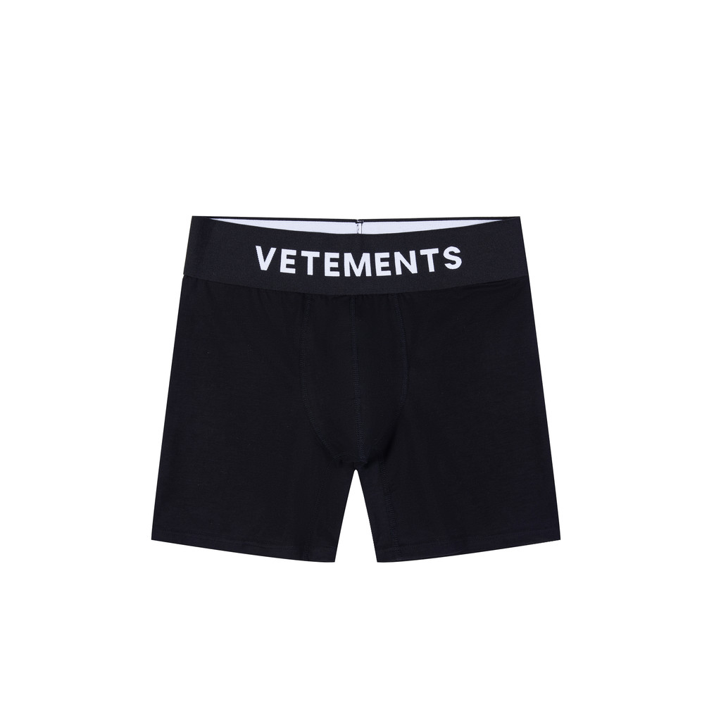 Vtm VETEMENTS 24ss รุ่นผ้าฝ้ายระบายอากาศชุดชั้นในด้านหน้าแบน - รูปที่ 3