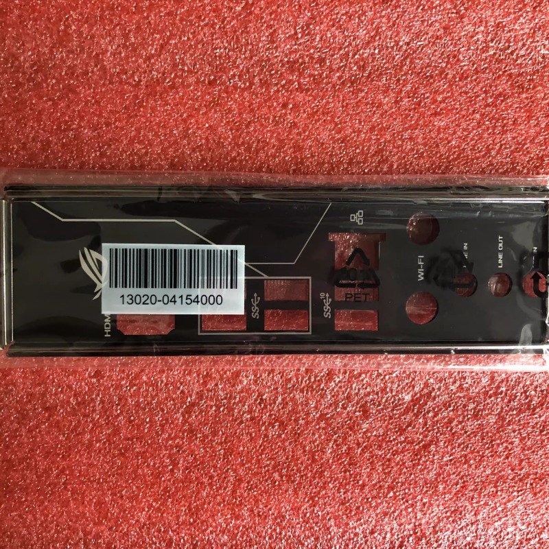 I/O IO Shield แผ่นด้านหลังสําหรับ ASUS ROG STRIX X470-IB450-I GAMING เมนบอร์ด Baffle Bezel เปล่า