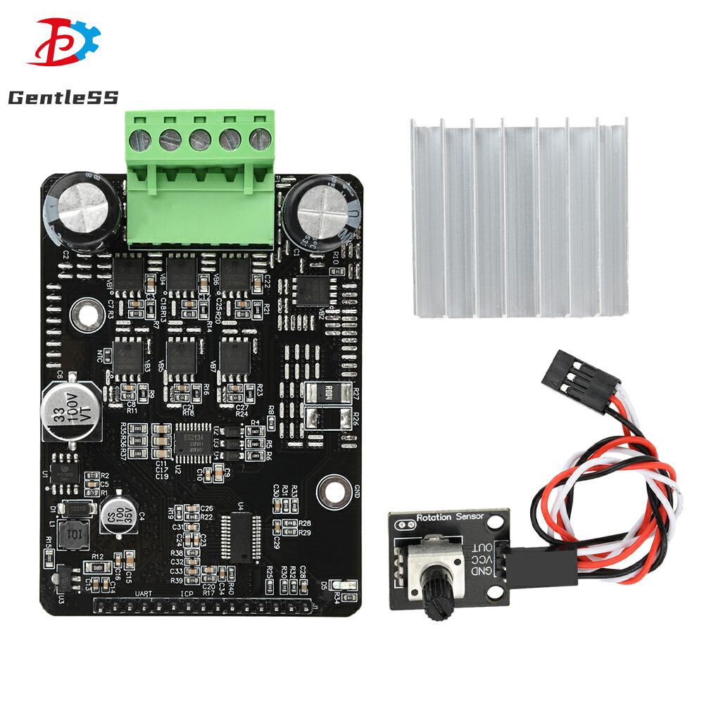 Bldc DC6-80V 3-Phase DC Brushless Hallless Motor Controller 1600W 50A PWM Controller มอเตอร์ไดร์เวอร