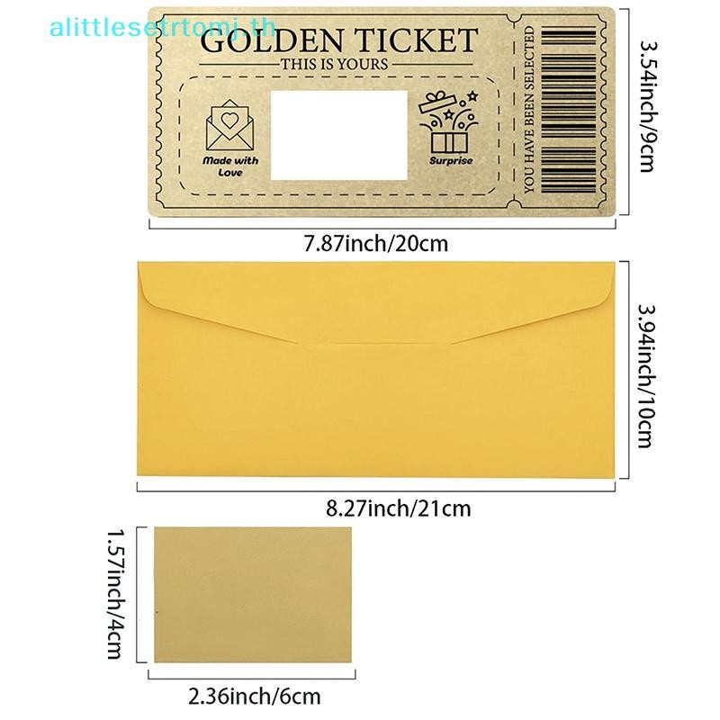 Anlittlese-off Card Raffle Gift Off Ticket Golden Ticket Surprise Concert Ticket Party Favor With En