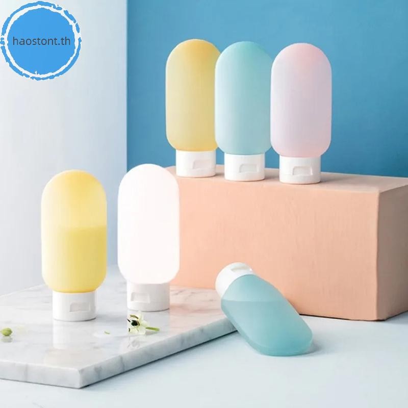 Haostont 1/3PCS Lot Travel ขวดรีฟิลชุดโลชั่นแชมพูเจลอาบน้ําหลอดเครื่องสําอางที่ว่างเปล่าคอนเทนเนอร์ของเหลวแบบพกพาเติมเครื่องมือ TH
